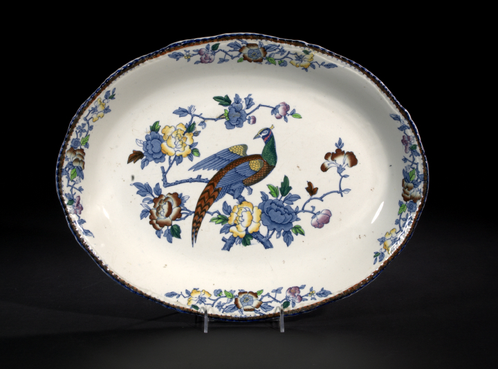 Appraisal: Wood and Sons Ltd Staffordshire Polychromed Transfer-Printed Pottery Wood's Ware