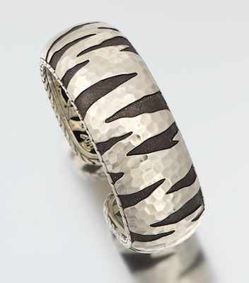 Appraisal: A John Hardy Sterling Silver Zebra Design Bracelet Sterling silver