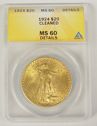 Appraisal: St Gaudens Gold Coin ANACS certified and graded MS details