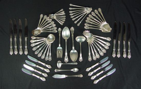 Appraisal: Chateau Rose Alvin Sterling Flatware Chateau Rose pattern new French