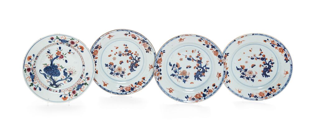 Appraisal: Four Chinese Export Porcelain 'Imari' Pattern Plates Each diam in