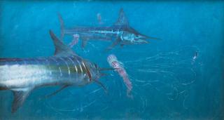 Appraisal: Striped Marlin by Stanley Meltzoff Stanley Meltzoff - Striped Marlin