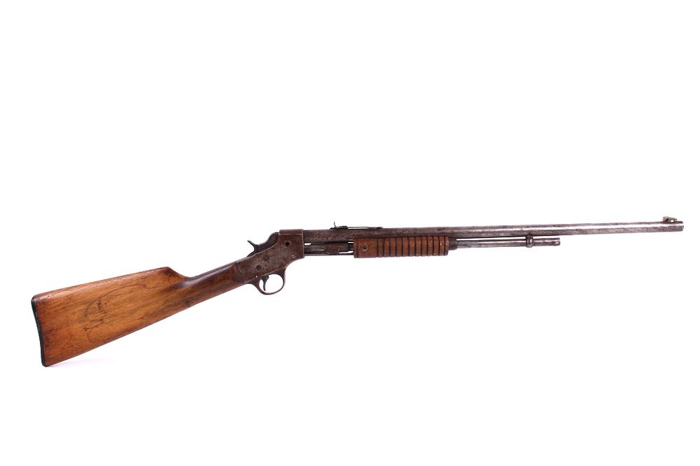 Appraisal: Stevens Visible Loader Slide Action Rifle For your consideration is