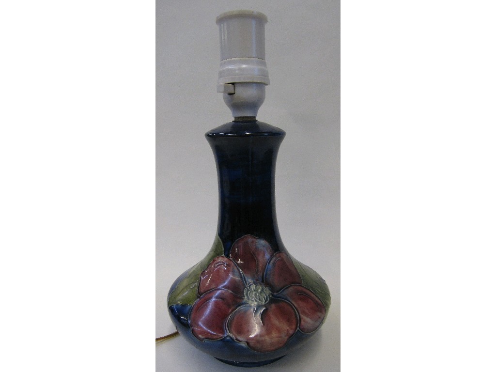 Appraisal: Moorcroft Clematis lampbase