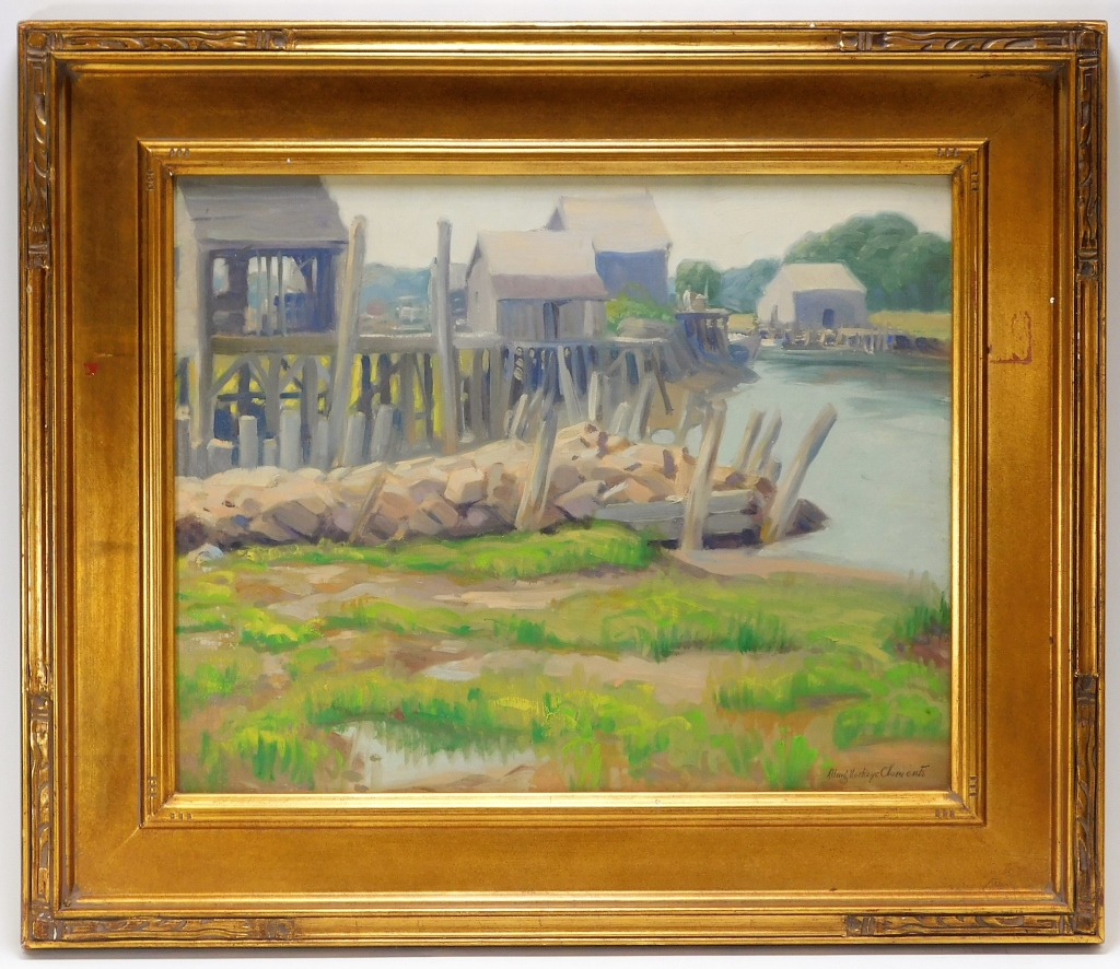 Appraisal: ALLING MACKAYE CLEMENTS LANDSCAPE PAINTING New York - Vibrant impressionist