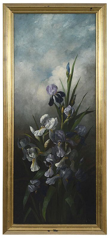 Appraisal: Carducius Ream American - Purple and White Irises signed lower