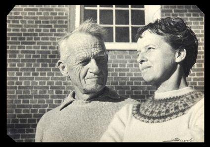 Appraisal: LOTTE JACOBI - HELEN AND SCOTT NEARING Photograph x in