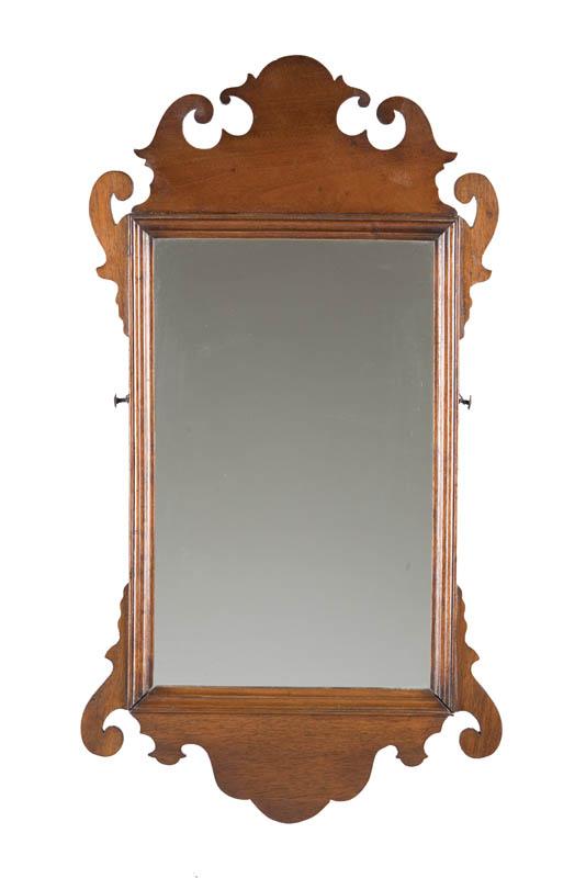 Appraisal: CHIPPENDALE MIRROR American th century mahogany Of typical form and