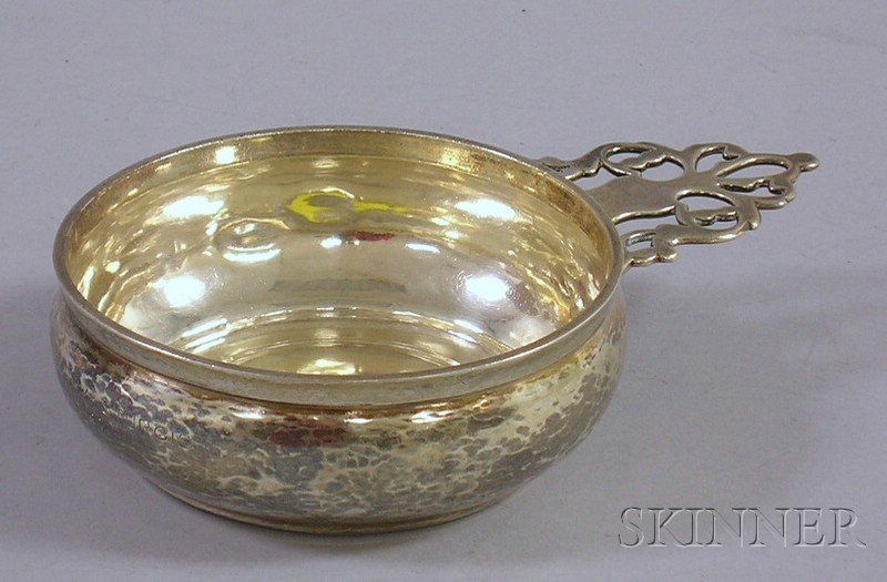 Appraisal: McAuliffe Hadley Sterling Silver Porringer engraved as a gift to