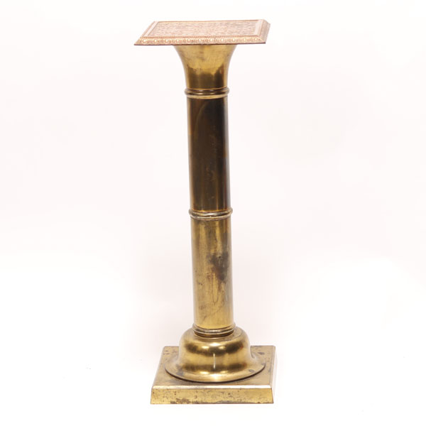 Appraisal: Brass and copper fern stand Possibly a marriage of materials