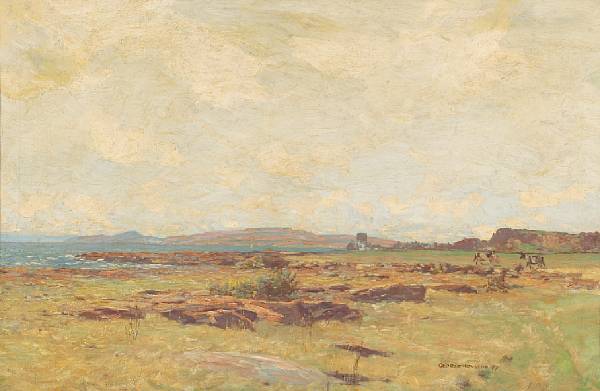 Appraisal: George Houston RSA RSW RGI British - An extensive landscape