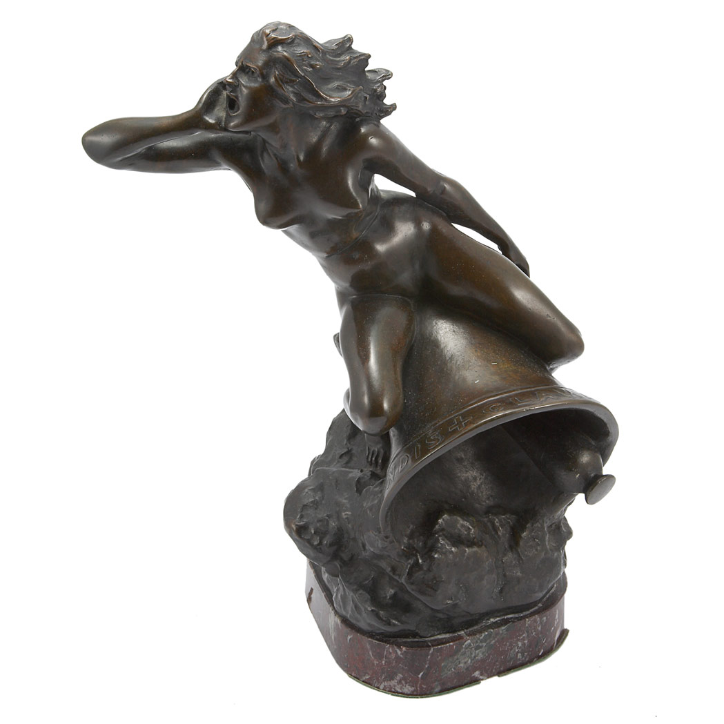 Appraisal: Bronze Figure of a Siren After a model by Bossaro