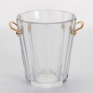 Appraisal: Baccarat cut crystal gilt metal champagne bucket Baccarat cut crystal