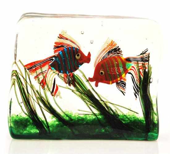 Appraisal: attributed to ALFREDO BARBINI BORN AN AQUARIUM BLOCK manufactured by