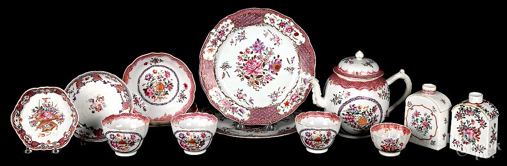 Appraisal: Chinese export porcelain assembled tea service Exclusive on Bidsquare Chinese