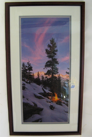 Appraisal: STEPHEN LYMAN COLOR LITHOGRAPH American - titled Fire Dance mountain