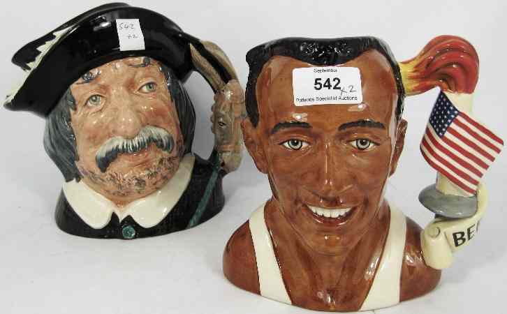 Appraisal: Royal Doulton Large Character Jugs Sancho Panca D And Jesse