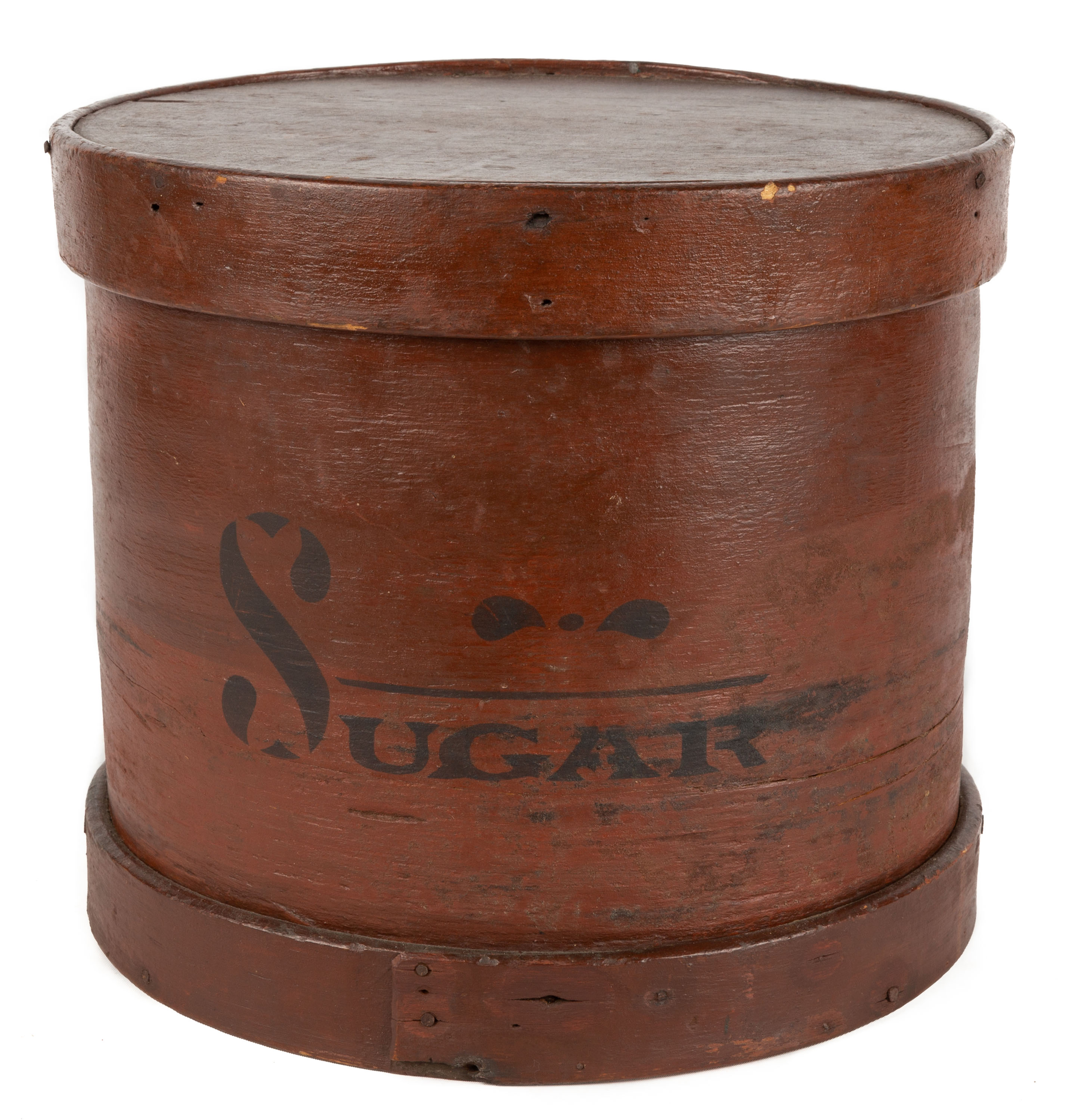 Appraisal: TH CENTURY PAINTED SUGAR PANTRY BOX th Century Painted Sugar