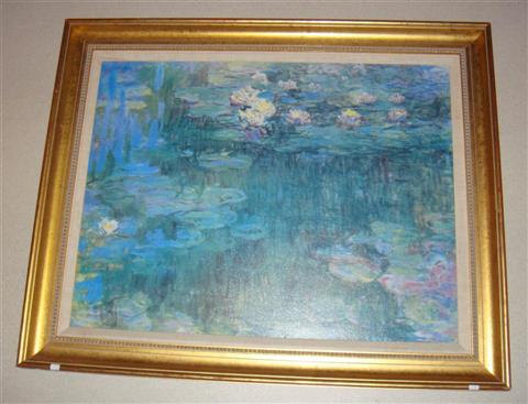 Appraisal: MONET GICLEE Giclee x in Framed Provenance ANTIQUE CONTEMPORARY LEASING