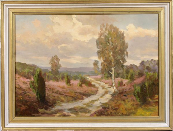 Appraisal: Maurice Braun American - landscape o c x x framed