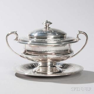 Appraisal: Victorian Sterling Silver Covered Tureen and Underplate London - Edward