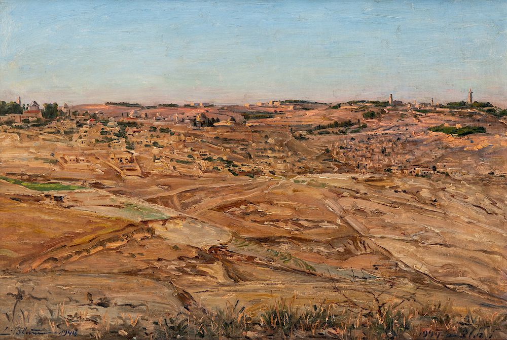 Appraisal: LUDWIG BLUM ISRAELI - LUDWIG BLUM ISRAELI - Jerusalem oil