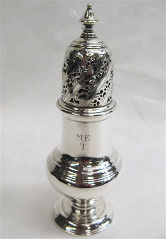 Appraisal: TIFFANY CO STERLING SILVER MUFFINEER after the antique by Samual