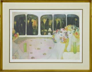 Appraisal: Leonor Fini - De L'Autre Cote print pencil numbered l