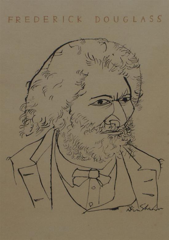 Appraisal: After Ben Shahn American - Frederick Douglas