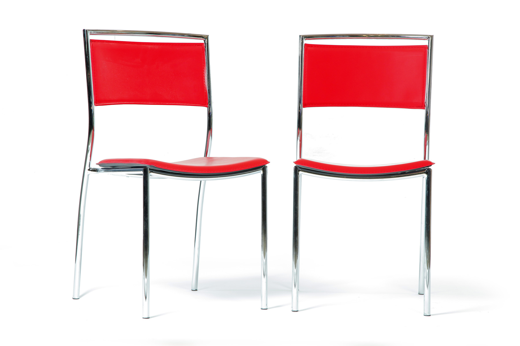 Appraisal: SIX MODERN CHAIRS Possibly American late th-early st century chrome