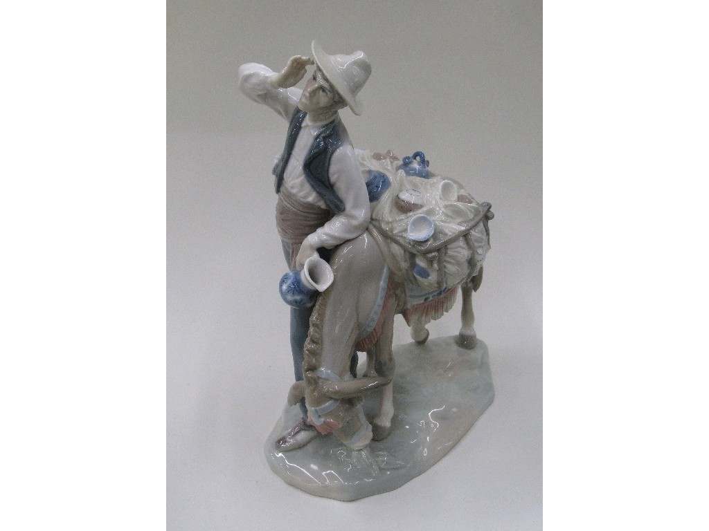 Appraisal: Lladro figure 'Typical Peddler' designed by Salvador Furio retired