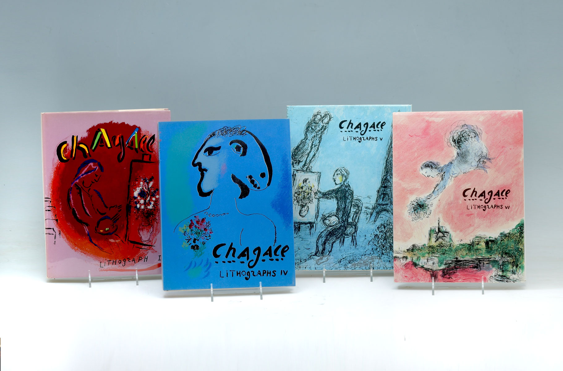 Appraisal: SET OF MARC CHAGALL LITHOGRAPH BOOKS Comprising ''Chagall Lithographs'' 's