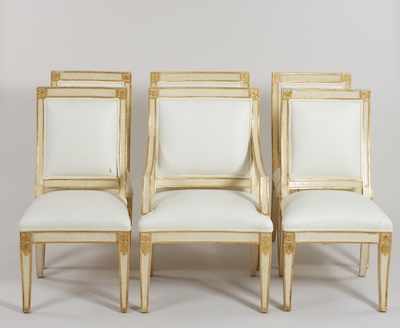 Appraisal: A Set of Traditional Style Dining Chairs Styled in the