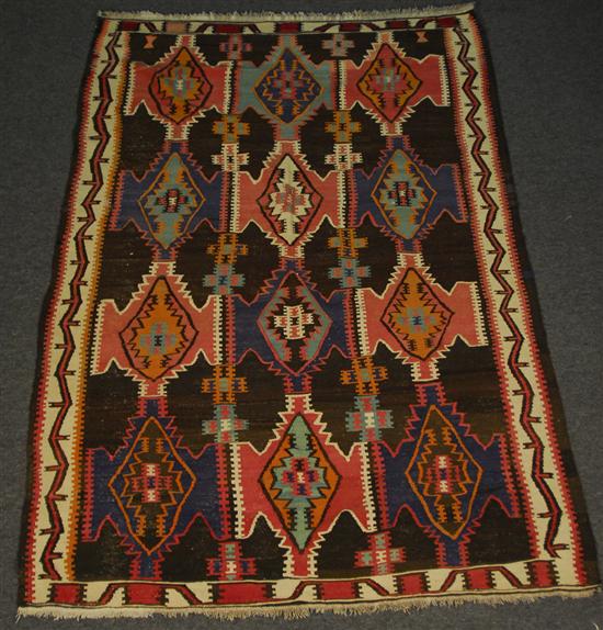 Appraisal: CAUCASIAN KILIM early th century feet x feet Provenance From