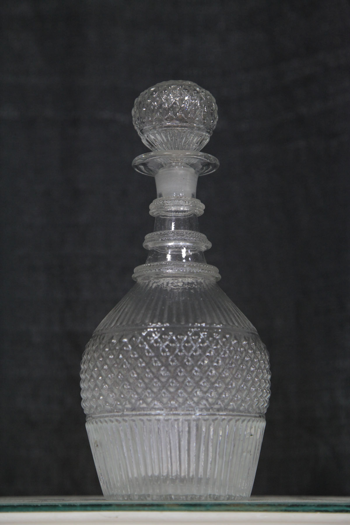 Appraisal: DECANTER American late th early th century Mold blown decanter