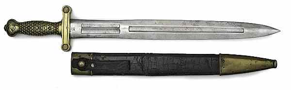 Appraisal: Model Artillery Sword blade length with three fullers Marked on