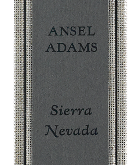 Appraisal: ANSEL ADAMS Sierra Nevada The John Muir Trail Illustrated with