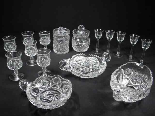 Appraisal: Lot of assorted cut crystal pieces Includes a '' Galway