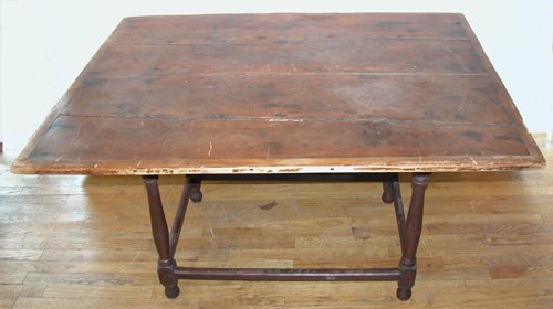 Appraisal: Artist th century American Title Pine Tavern Table with replaced