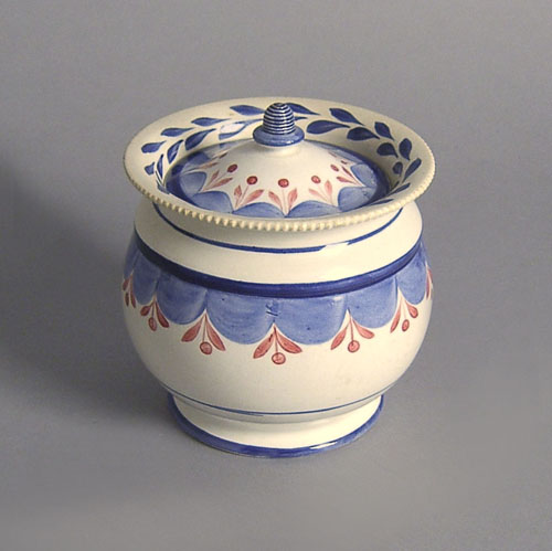 Appraisal: Pearlware covered sugar th c h