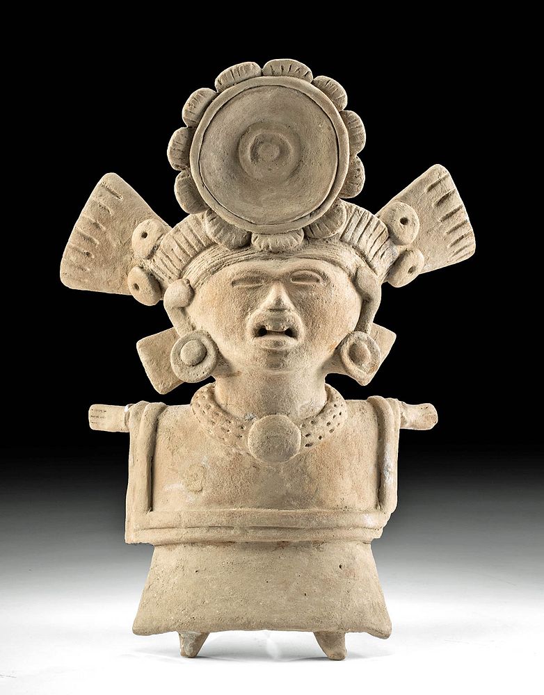 Appraisal: Veracruz Pottery Figural Whistle Ex Sotheby's Pre-Columbian Gulf Coast of