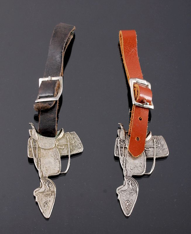 Appraisal: Hamley Co Saddle Watch Fobs This is a pair of