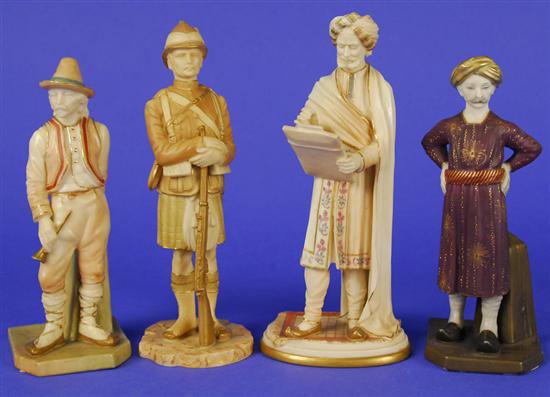 Appraisal: COLLECTION OF FOUR ROYAL WORCESTER PORCELAIN FIGURES late th early