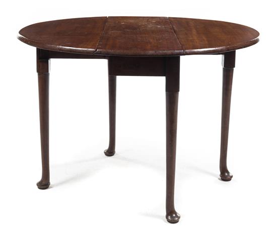 Appraisal: Sale Lot A Queen Anne Mahogany Drop-Leaf Table th century