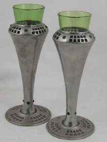 Appraisal: A pair of tall vases in the secessionist style the