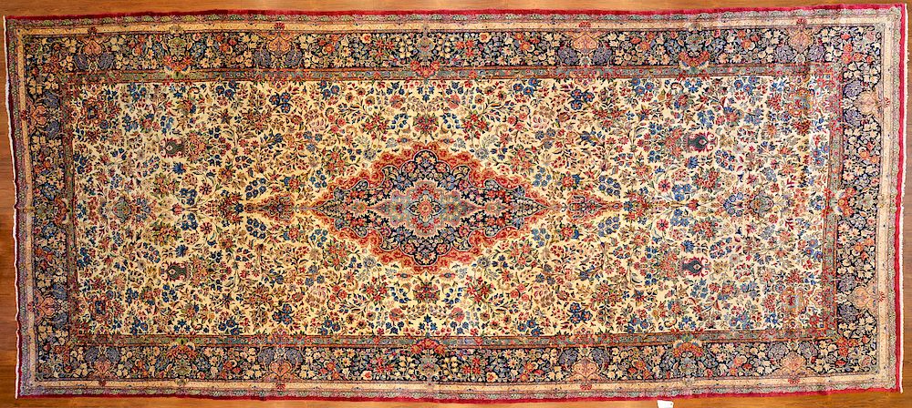 Appraisal: Antique Lavar Kerman Carpet Persia x circa Condition good condition