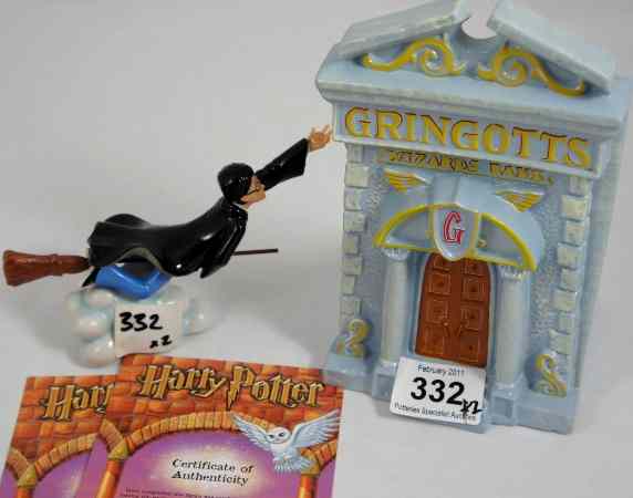 Appraisal: Royal Doulton Harry Potter Figures Gringotts Bank Boxed with Cert