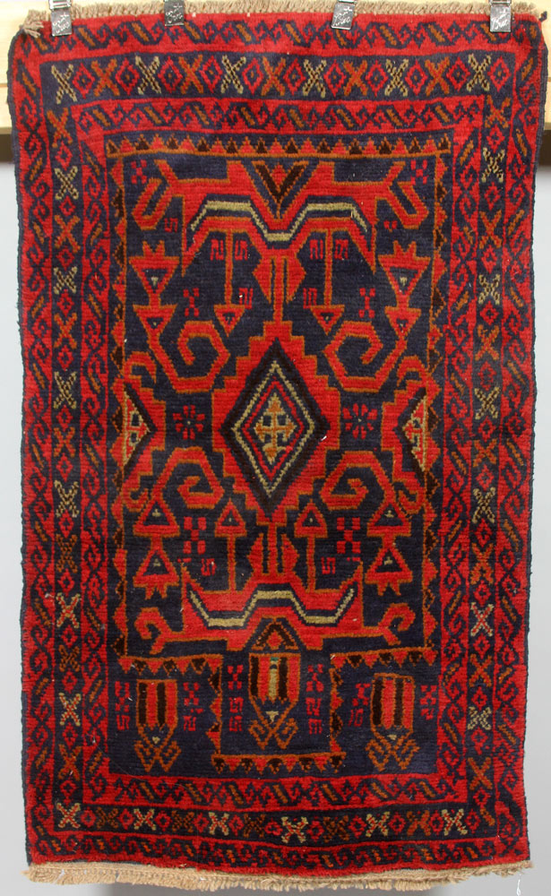 Appraisal: - Tribal Oriental Rug Tribal oriental rug handmade ' x