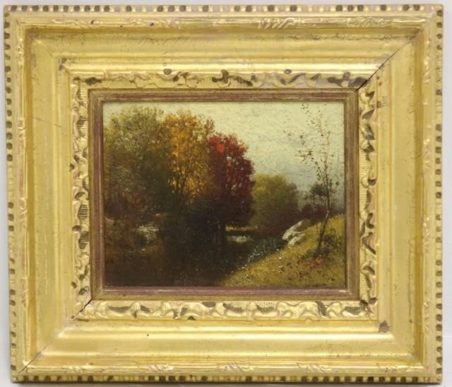 Appraisal: WILLIAM HART - NY SCOTLAND OIL ONCANVAS TITLED AUTUMN SIGNED