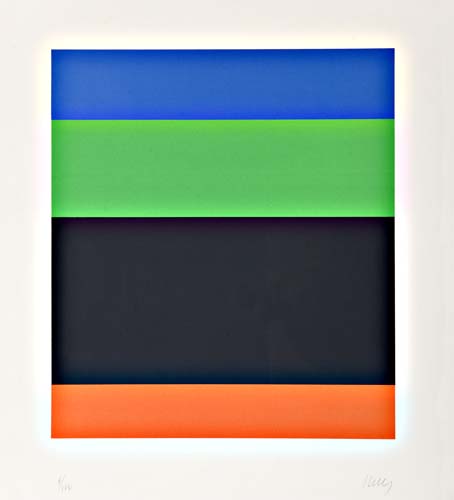 Appraisal: ELLSWORTH KELLY Blue Green Black Red Color lithograph on Arches